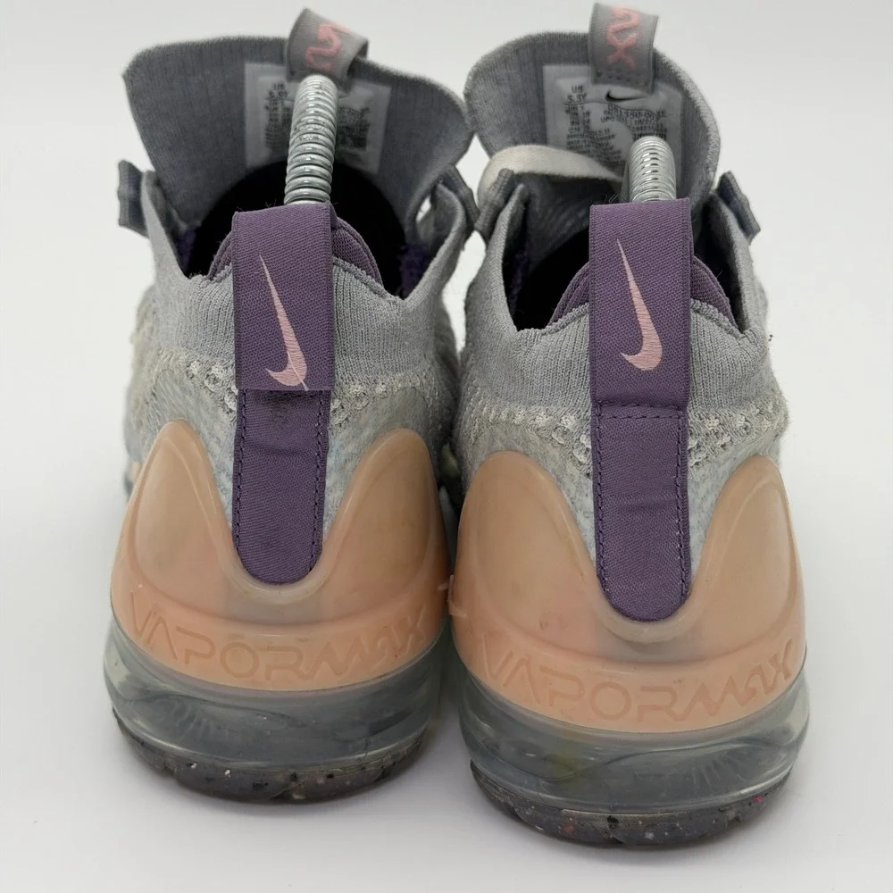 Nike Air VaporMax 2021 FK Kids Grey Pink Purple‎ Sneakers DB1550-007 Size 5.5Y